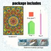 Mandala 5D DIY Diamond Art Painting Notebook Kit 50 Pages A5 Rhinestone Art Painting Notebook Kit for Adults Beginners Holiday Birthday Gift