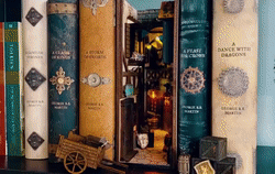 Hot Sale Medieval Alleyworld Bookshelf Insert Box