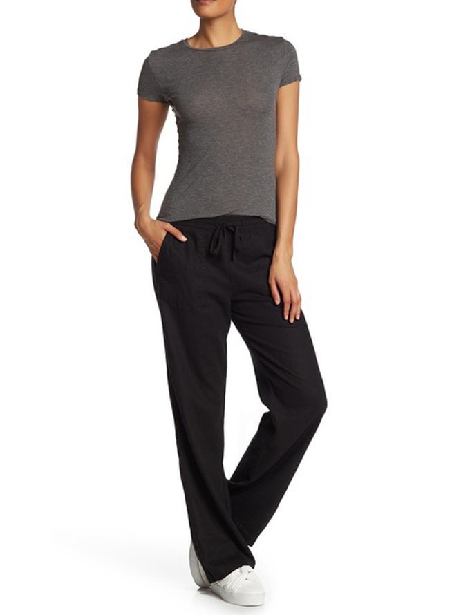 Women Linen Casual Pants