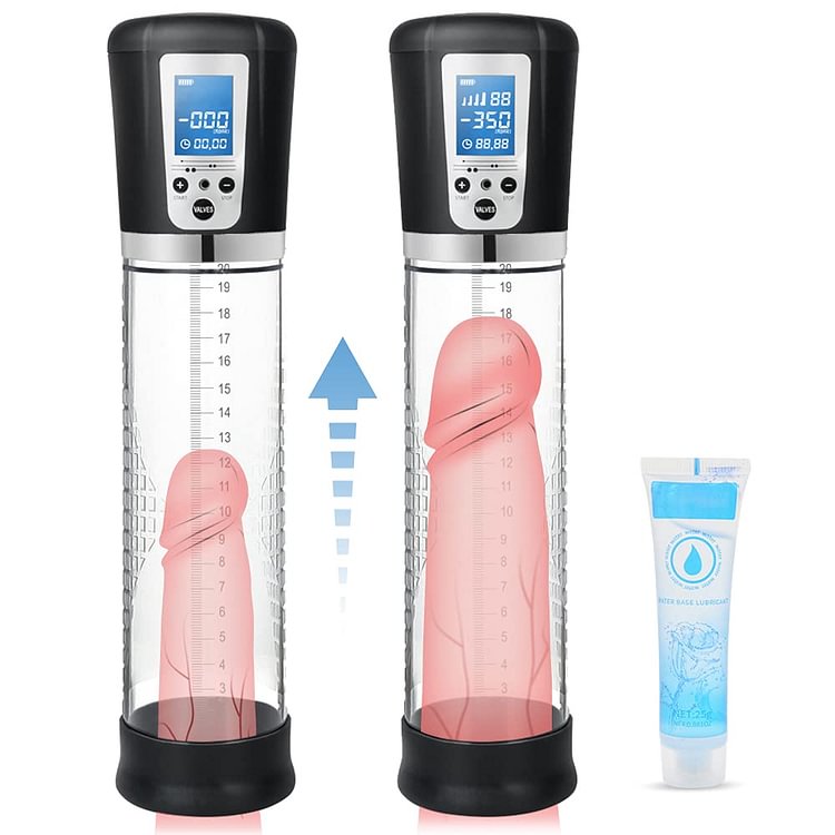 Electric Penis Vacuum Pump with 4 Suction Intensities, Adorime Rechargeable