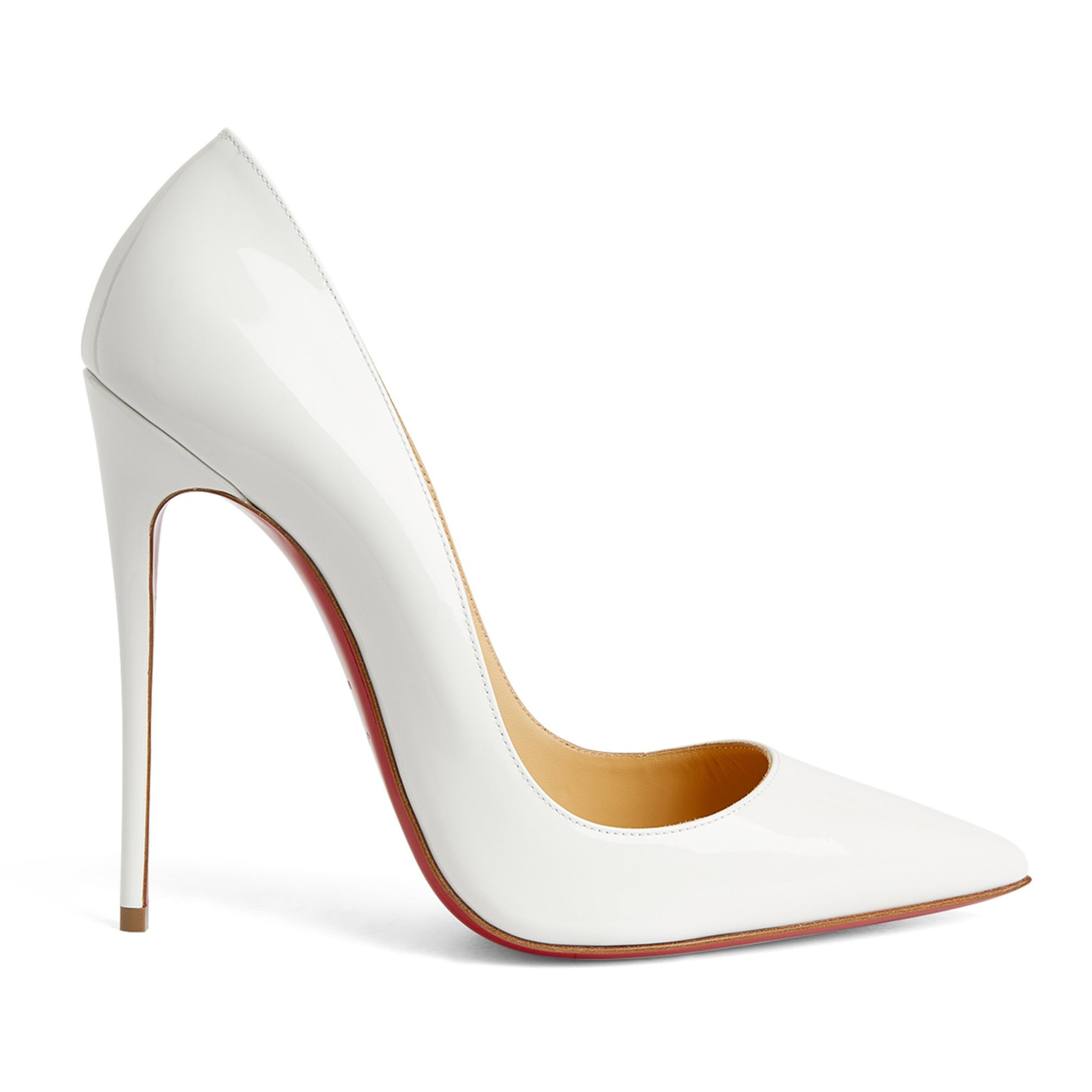 White Shoes Red Bottom Women's Party Wedding Heels Pumps-MERUMOTE