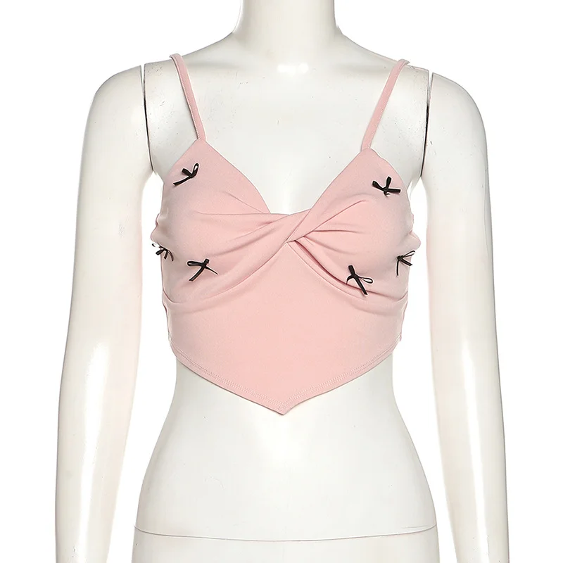 Toloer Toloer / Summer 2023 New Women's Sweet Girl Hot Girl Sexy Slim Fashion Strapless Condole Belt Small Vest-Outfit Ideas