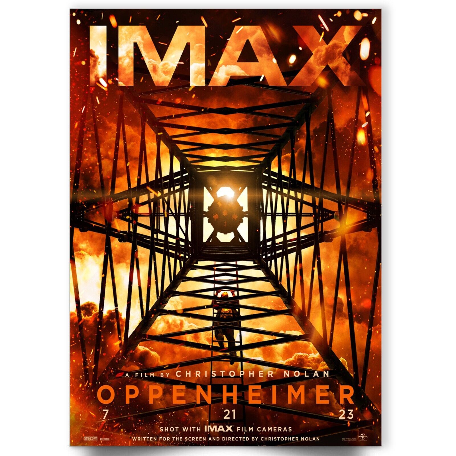Oppenheimer Movie Art Film Print Silk Poster Home Wall Decor 24x36inch