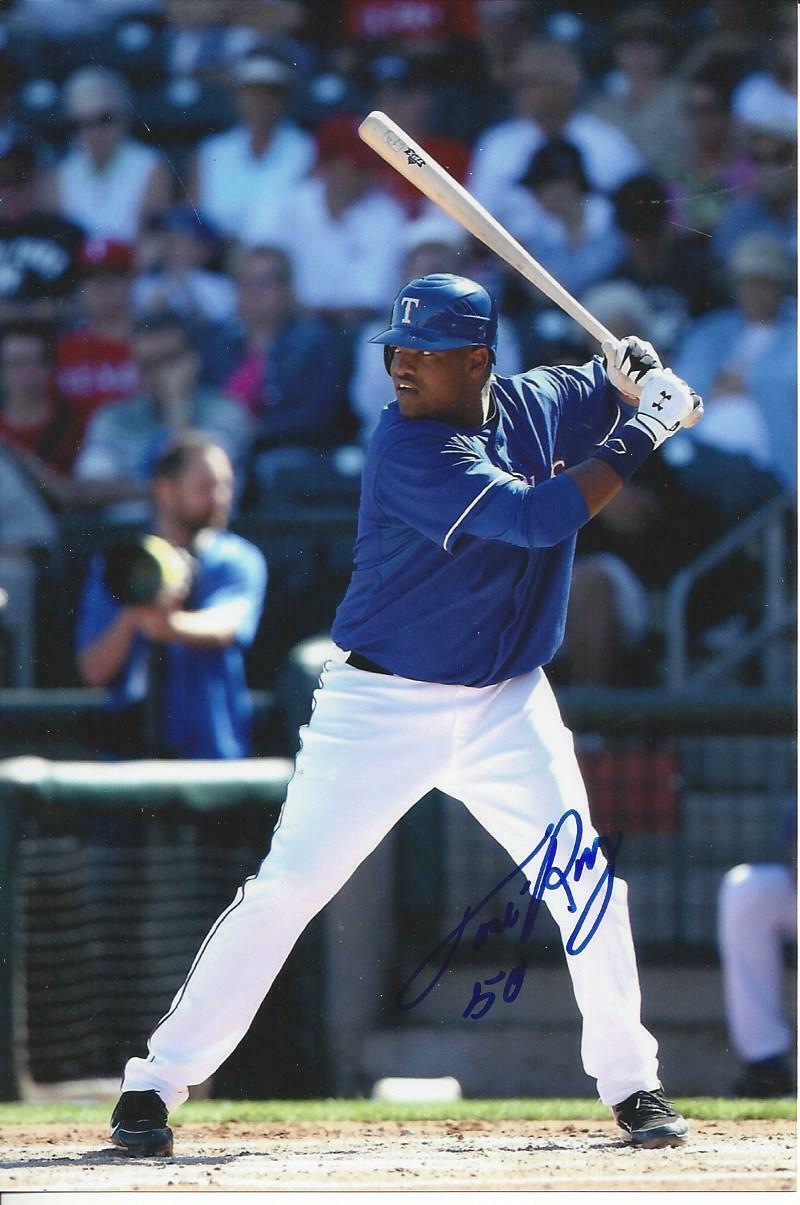 Jose Ruiz Autographed 4x6 Texas Rangers#S1169