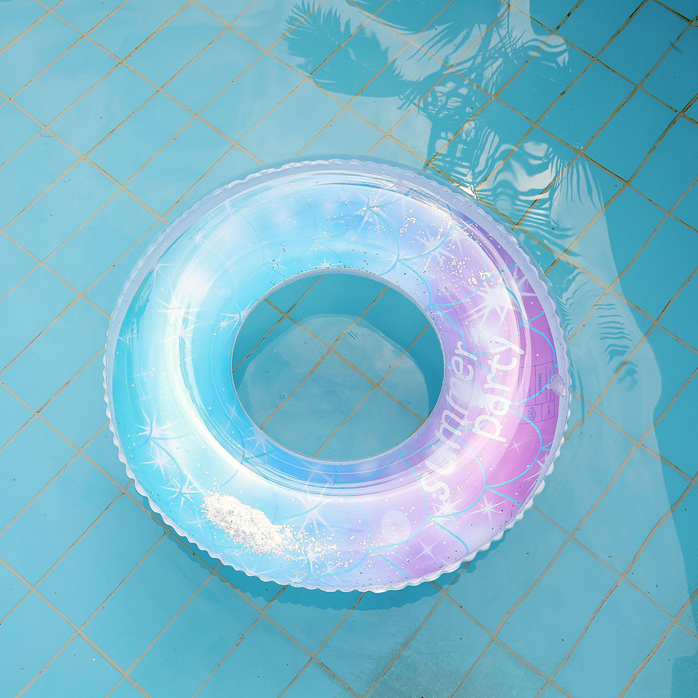 

Inflatable Swimming Ring Sequins PVC Rubber Kid Adult Floating Circle, 70 #, 501 Original