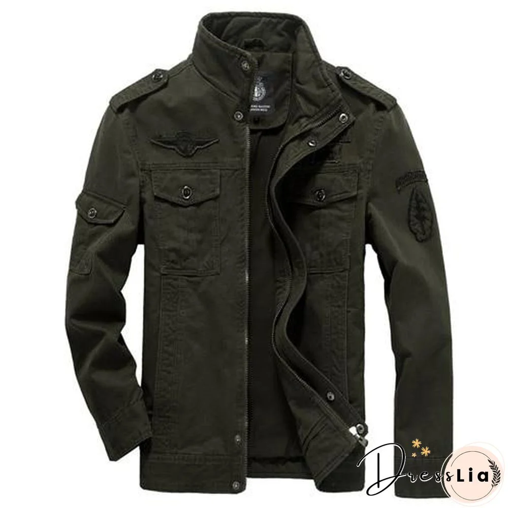 Cotton Military Jacket Men coat Soldier MA1 Style Army Jackets Male Brand Mens Bomber Jackets Plus Size M-6XL