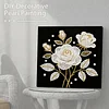 DIY Pearl Painting Rose for Home Decor with Frame(25x25cm)