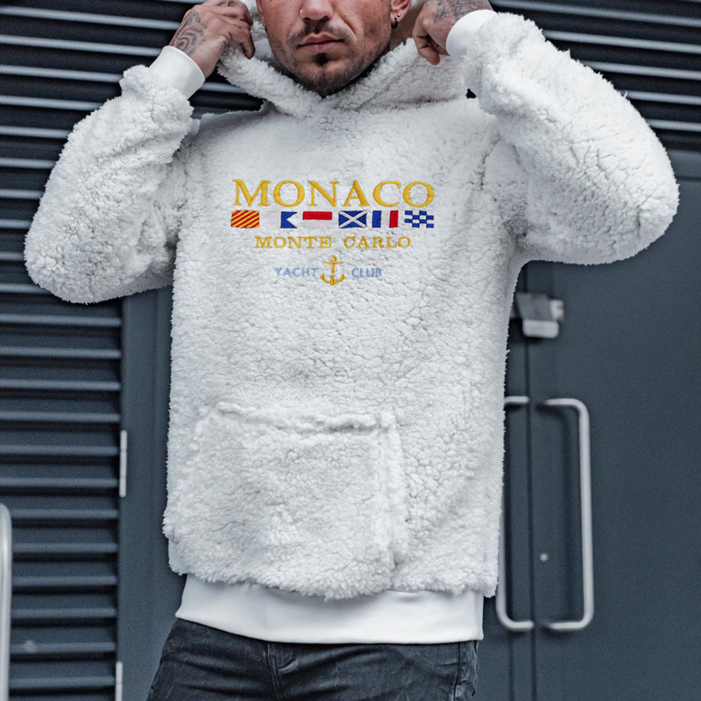Men's Polar Fleece Monaco Monte Carlo Yacht Club Lixishop 
