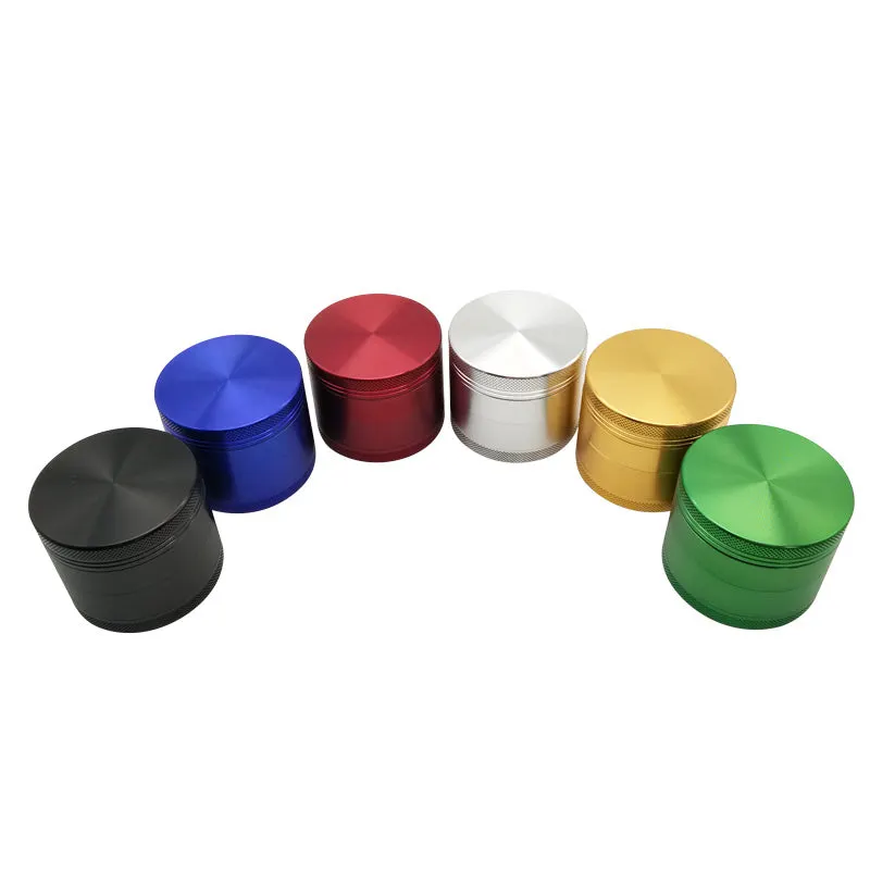 4 Layers Zinc Alloy Metal Tobacco Crusher Hand Muller Smoke Herbal Herb Smooth Grinder
