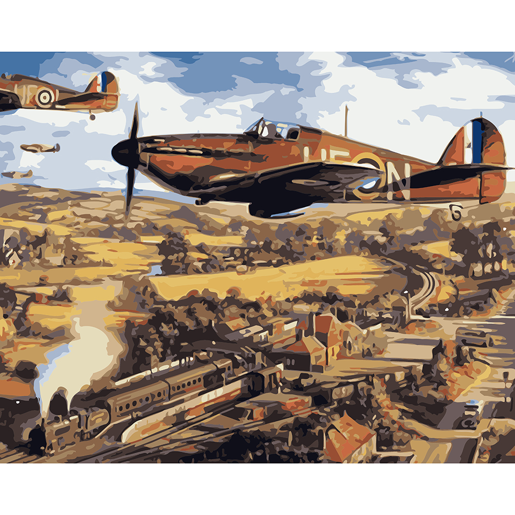 

40*50cm - Painting By Numbers - Flying Plane, 501 Original