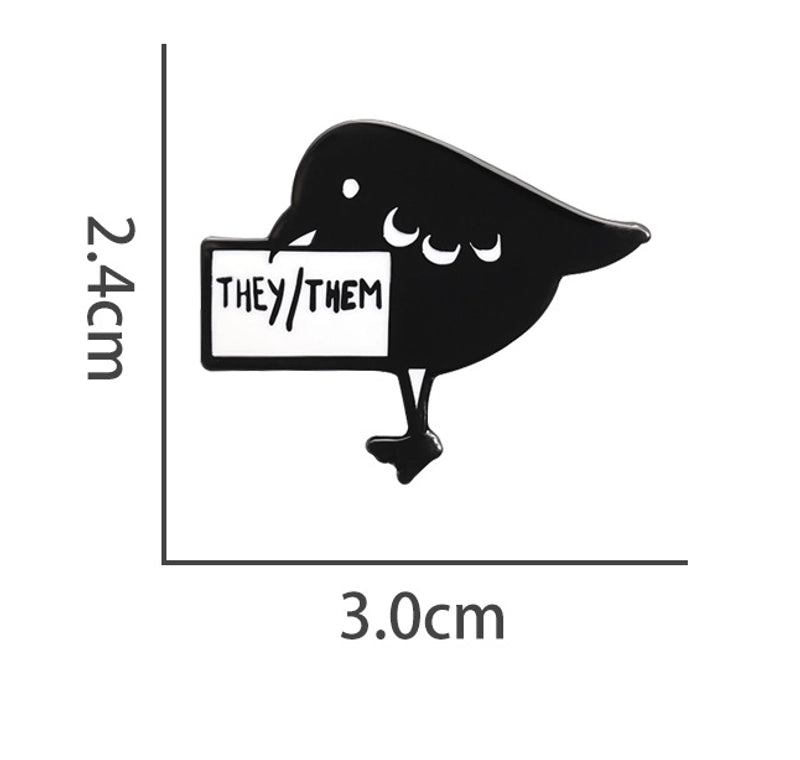 Cartoon Style Cute Cowboy Style Animal Letter Eye Alloy Stamping Stoving Varnish Plating Unisex Badge Brooches Collar Pin