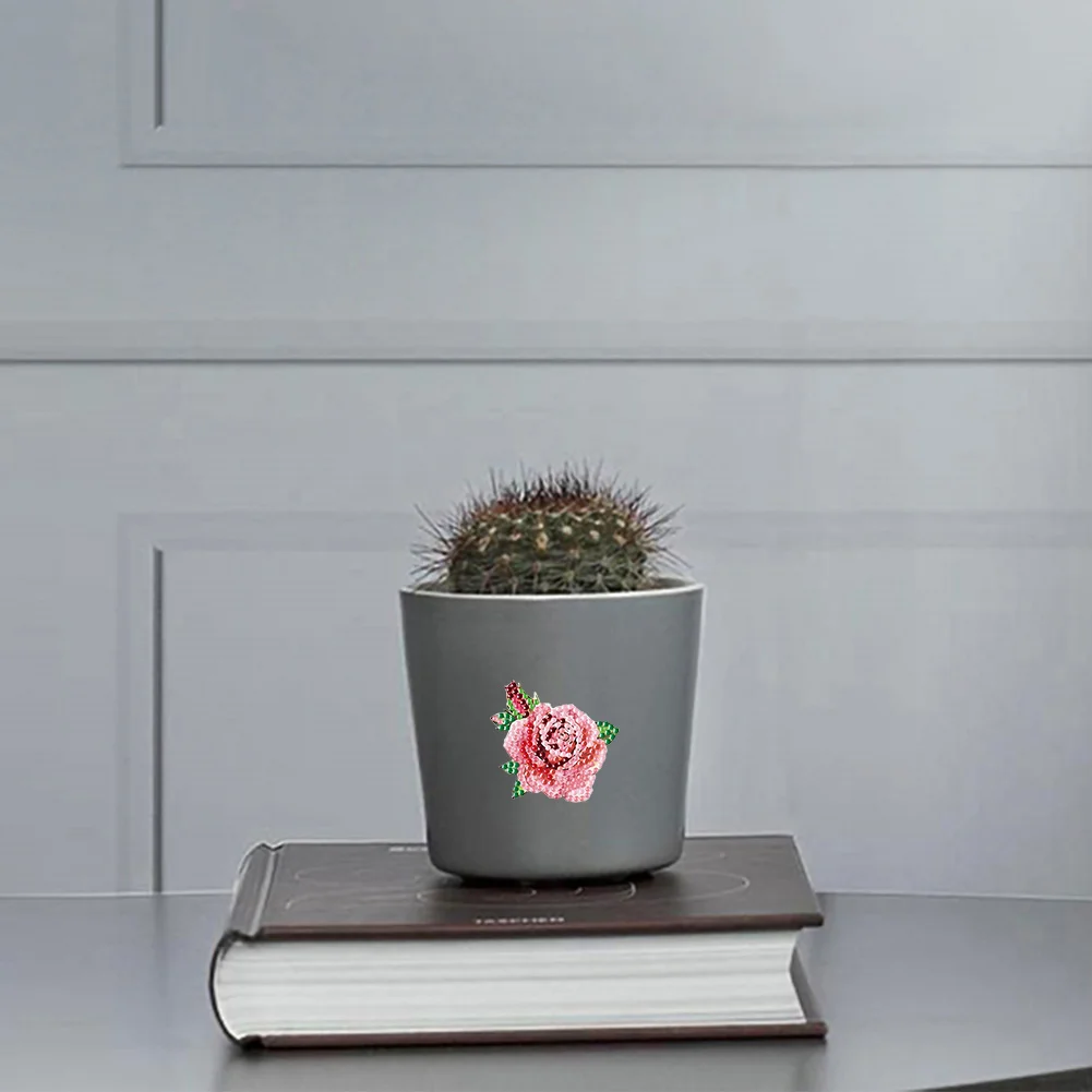 4pcs 5D DIY Diamond Painting Stickers Flowers Art Craft Kits Gift