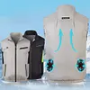 Cooling Vest Breathable Fishing Vest Sleeveless Workwear for Hot Weather Outdoor