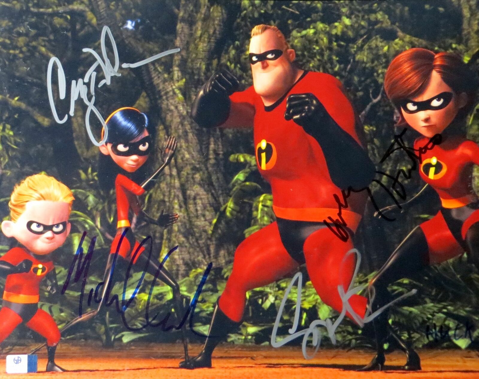 The Incredibles Cast Signed Autographed 11X14 Photo Poster painting Nelson Bush Hunter GV880150