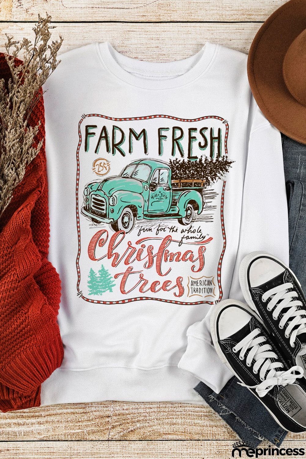 Sweet Christmas Drinks Graphic Sweatshirt