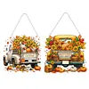 2Pcs citrouille voiture - 5d bricolage artisanat pendentif