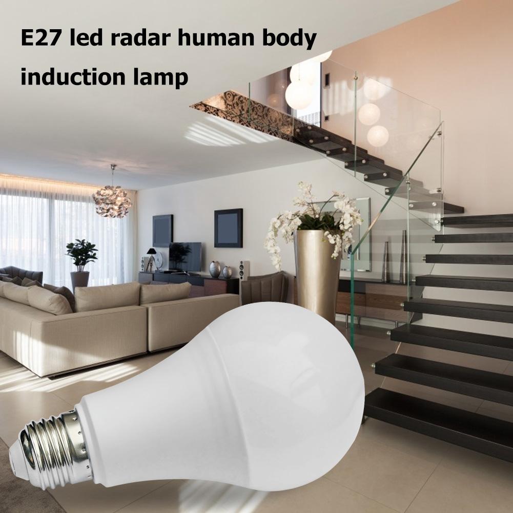 

E27 LED Radar Bulb SMD5730 PIR Motion Sensor Bulb White Light, 7w, 501 Original