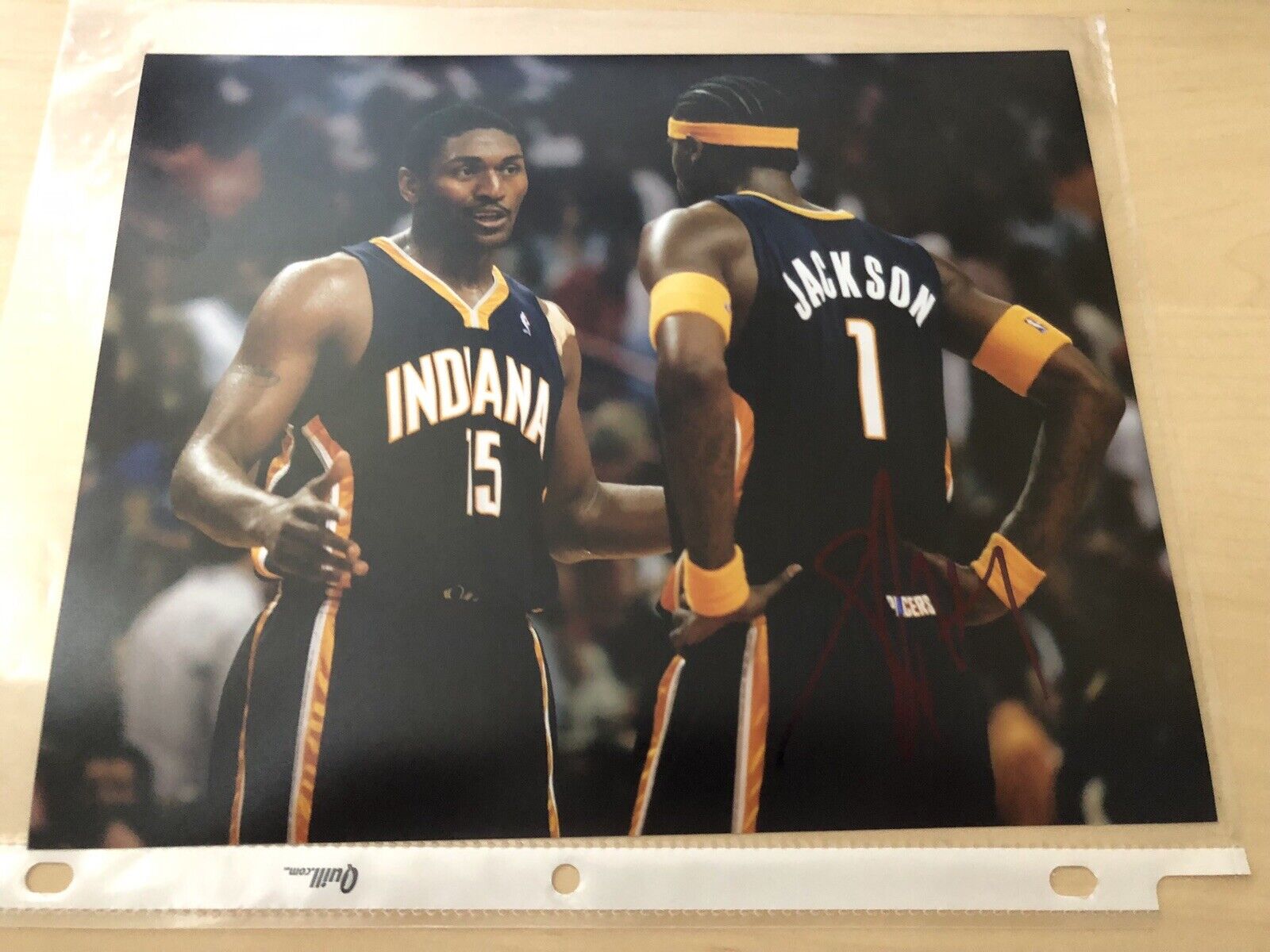 Stephen Jackson Indiana Pacers Big 3 Autographed Signed 8X10 Photo Poster painting W/COA