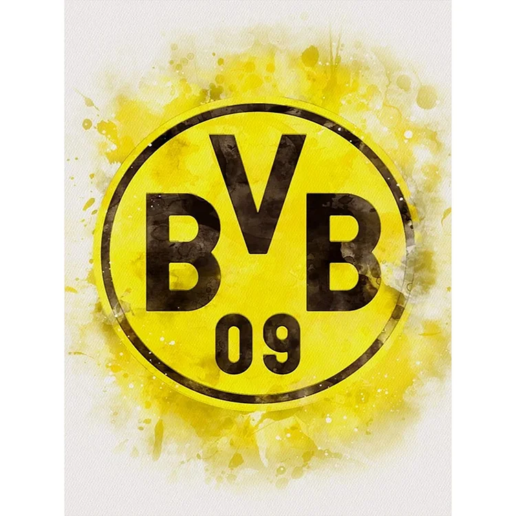 Borussia Dortmund Team Logo  - Full Round - Diamond Painting(30*40cm)