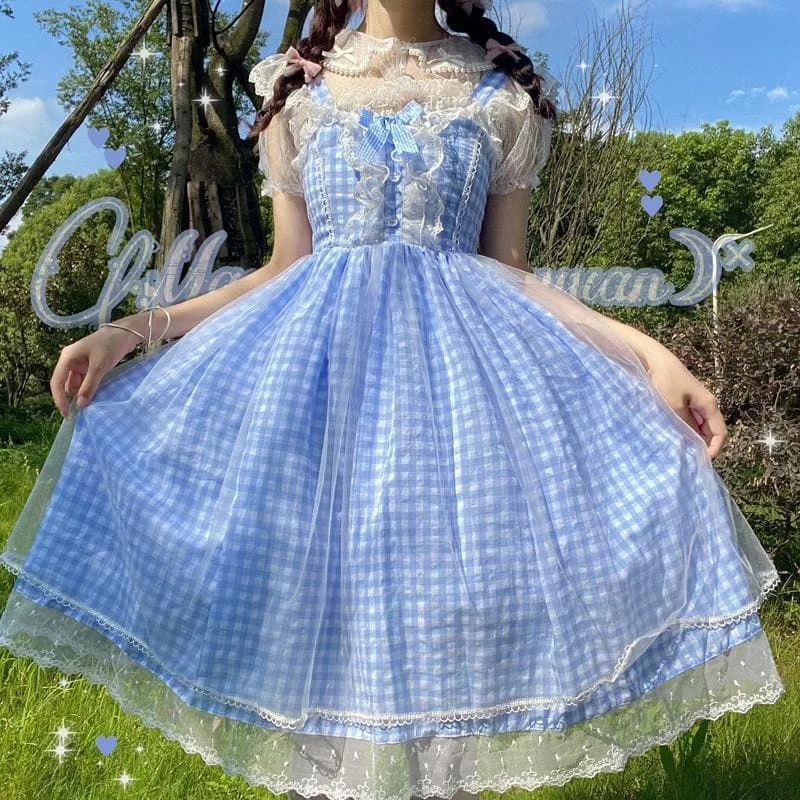 Dorothy Plaid Kawaii JKS Lolita Dress SS2081