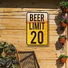 Beer Limit 20 - Metal Tin Signs(8*12Inch/12*16Inch) - Bar
