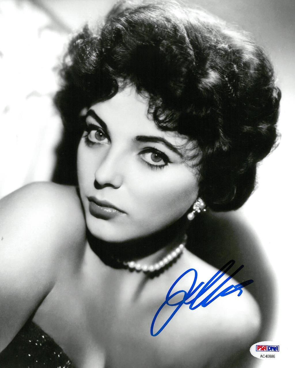 Joan Collins Signed Authentic Autographed 8x10 B/W Photo Poster painting PSA/DNA COA