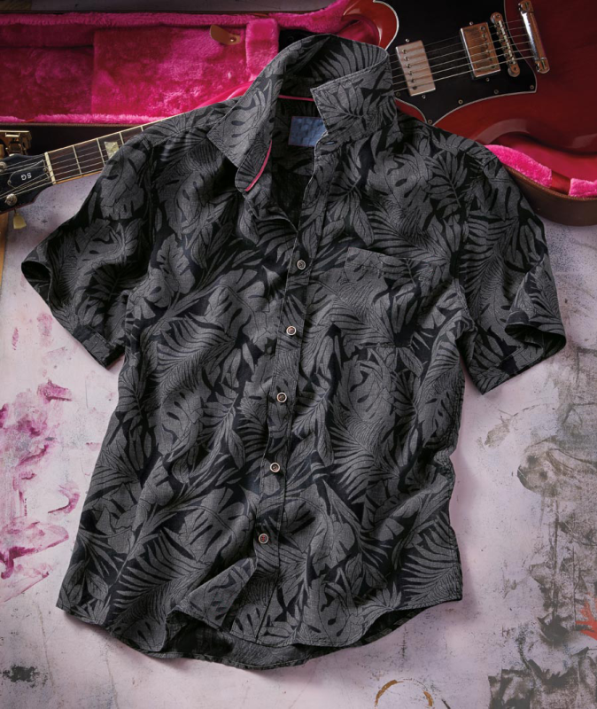 Men's Retro Posing Short Sleeve Shirt