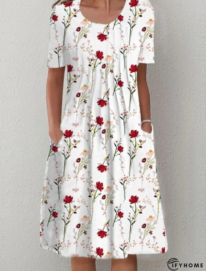 Cotton Long Sleeve Knitting Tunic Dress | IFYHOME