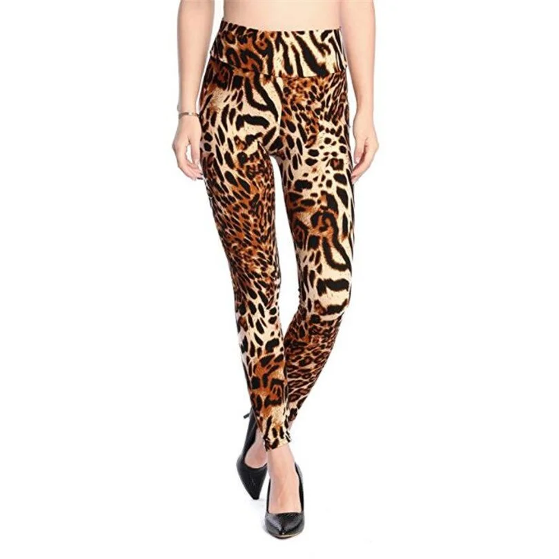 CUHAKCI Fashion Women Hot Leggings Floral Print Fitness Leggins Sexy Legging High Waist Workout Leggin Elastic Pants Drop Ship