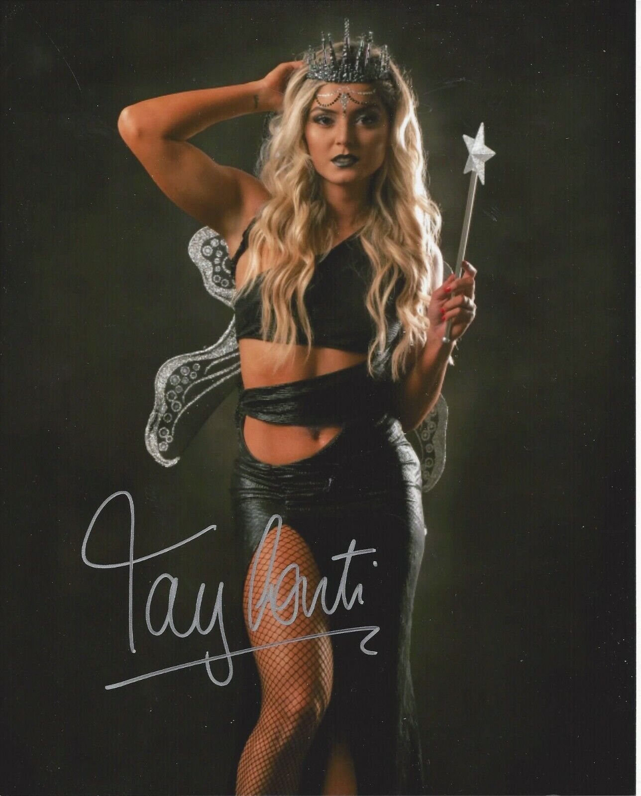 Tay Conti autographed 8x10 WWE AEW Impact#8
