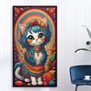 >SALE<5D DIY Full Round Drill Diamond Painting Rainbow Cat Kit Home Decoration 40x70cm