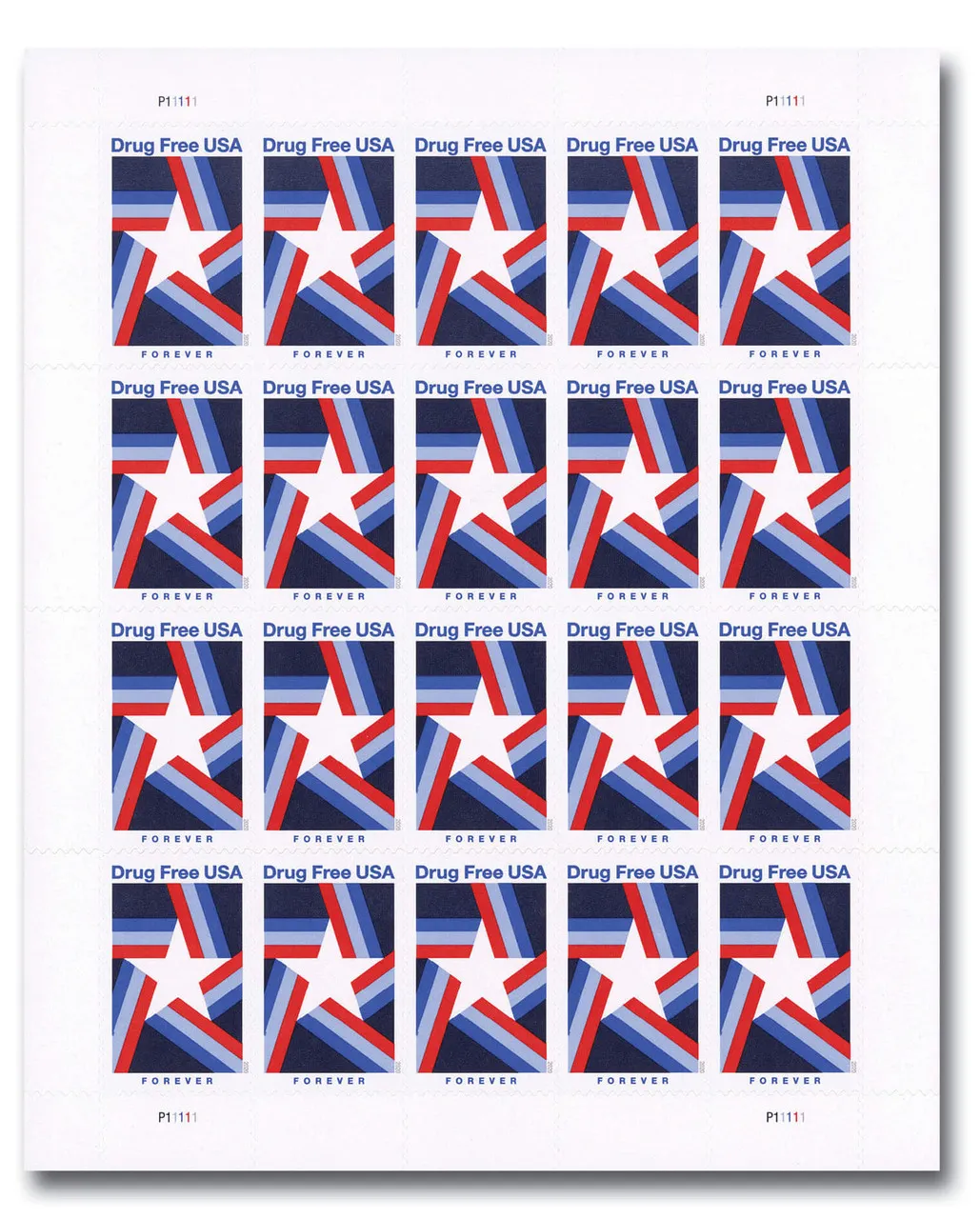 2020 Drug Free USA Forever Stamp