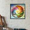 Diamond Painting-DIY Round Drill 4 Seasons Scenery(40*40CM)