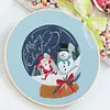【Limited Stock Sale】Christmas-DIY Embroidery Kit with Pattern Cotton Threads Needles Hoop 30*30cm/11.8*11.8in tapestrymarket