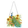 Acryl Pfau Sonnenblume - 5d DIY Handwerk Anhänger