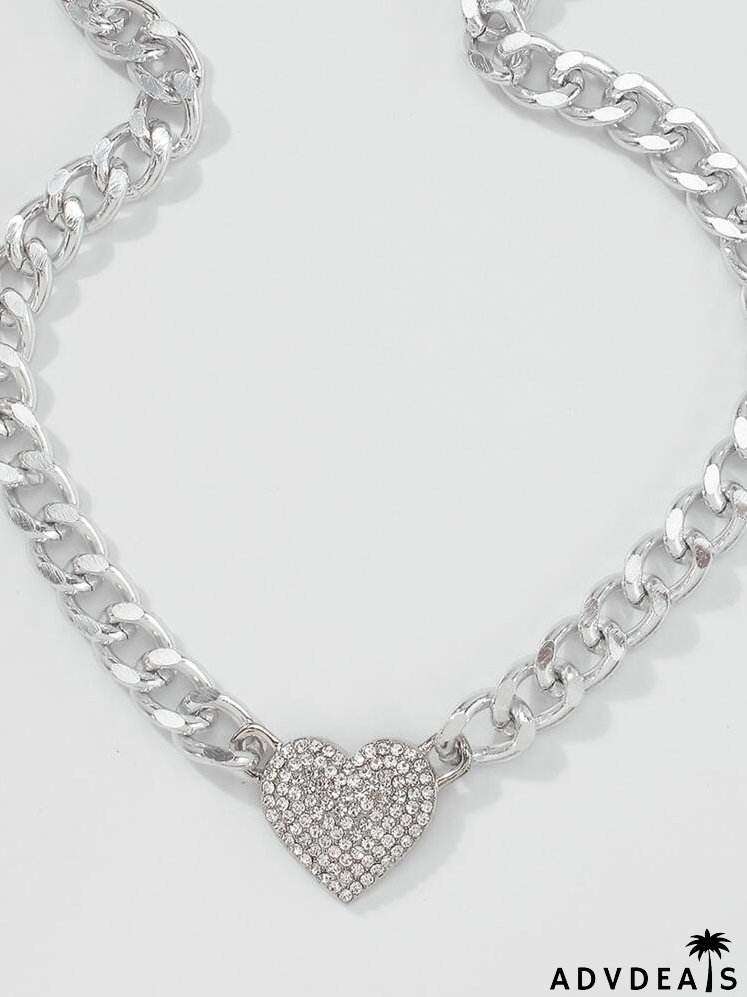 Heart Charm Chain Necklace
