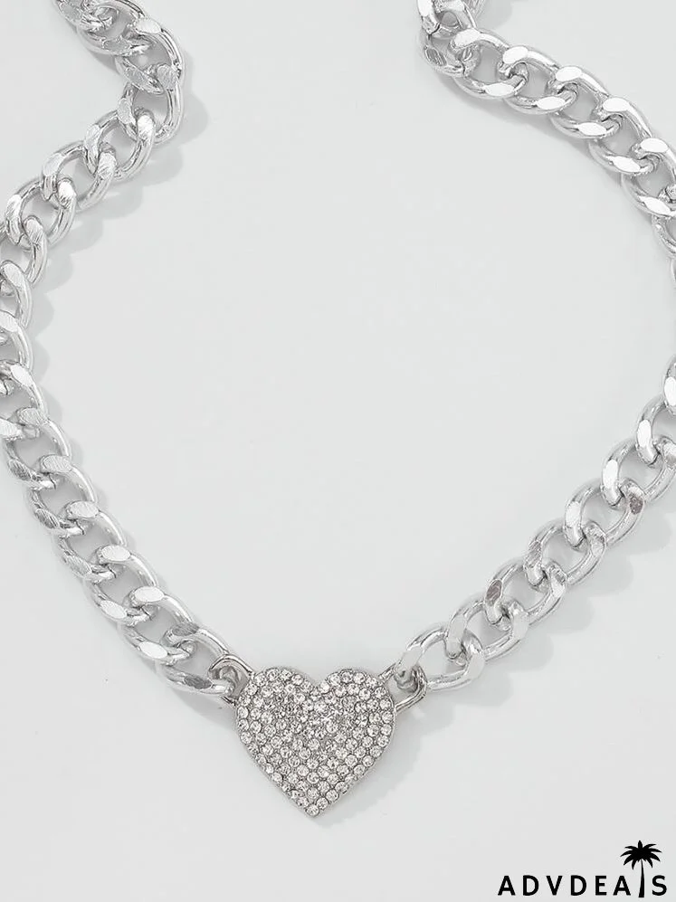 Heart Charm Chain Necklace