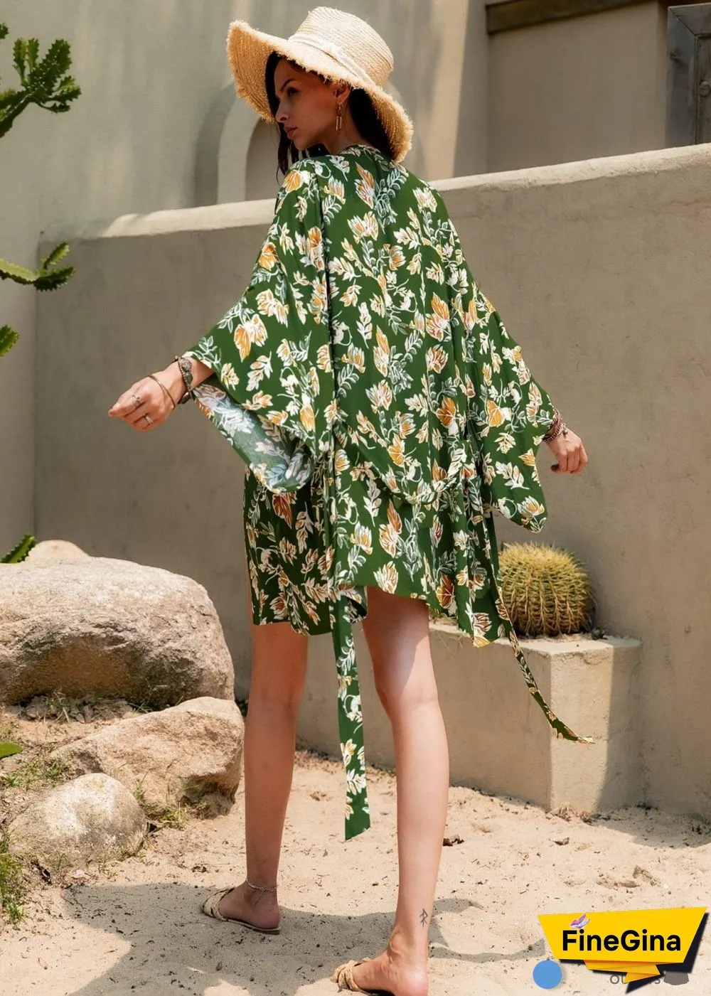 Women's Chic Iesha Boho Kimono Dress