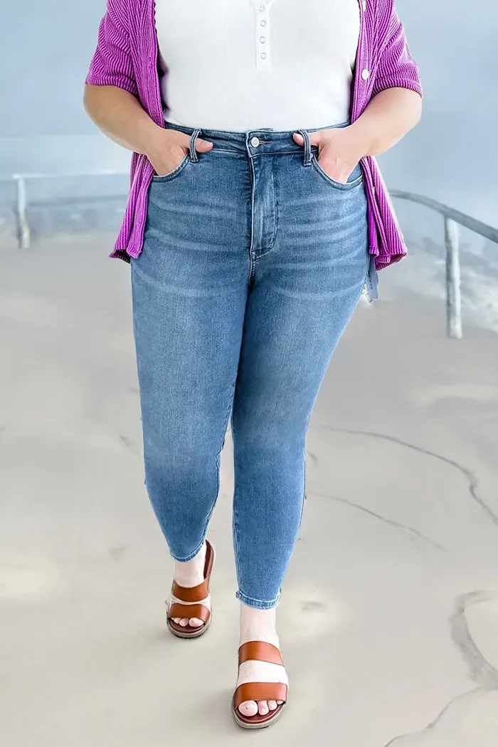 Built-In Belly Belt Jeans (Buy 2 Free Shipping)