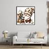 Coffee Gnome-11CT Stamped Cross Stitch 40*40cm