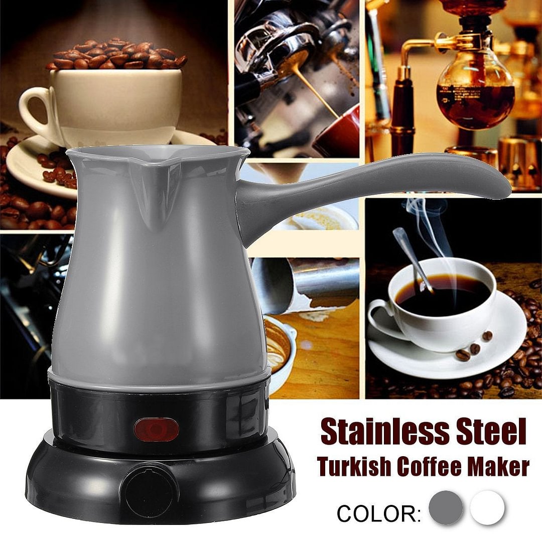 Electric Portable Turkish Coffee & Tea Pot 300ml Stainless Steel