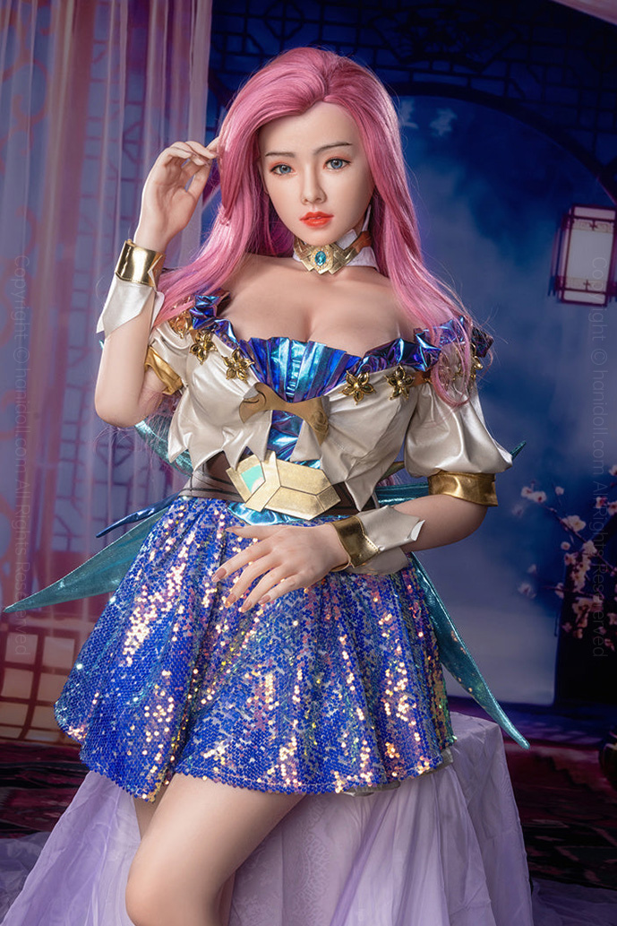 ‌Youqdoll 148cm Realistic TPE Big Breasts Doll - Anime Blue Star Makeup Collectible HWC14 ‌Youqdoll HANIDOLL