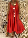 Casual Spaghetti-neck Maxi Dress
