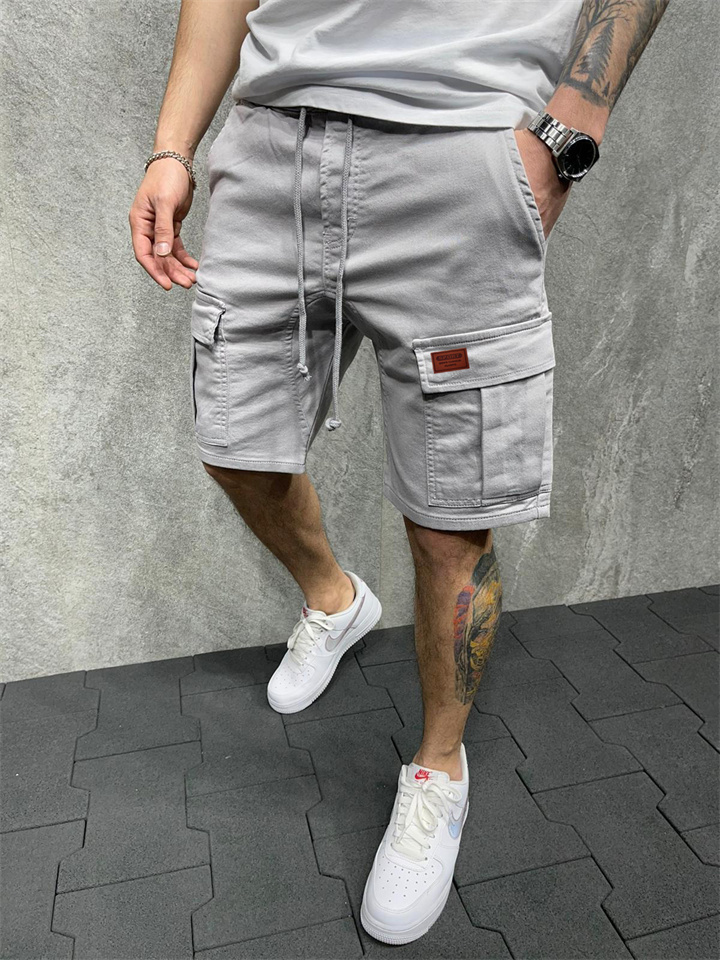 New Summer Men's Solid Color Casual Sportswear Shorts