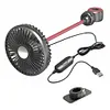 Auto Air Circulator 3 Gear Portable Ventilation Fan Rear Seat Fan for Auto Truck