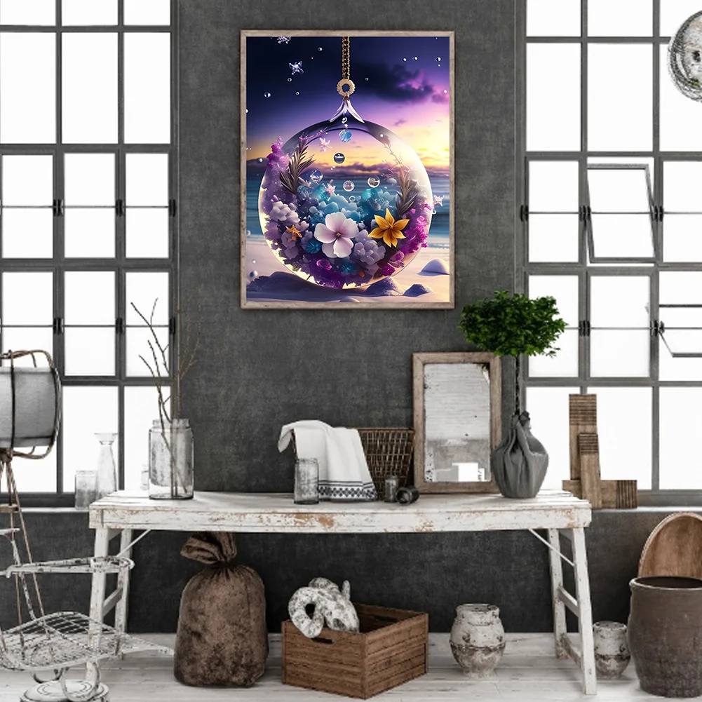 Diamond Painting - Full Round Drill - Flower Beach(30*40cm)