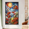 Diamond Painting-Round AB Drill Poppy(75*45CM)