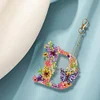 1Pc DIY Diamond Painting Lettter Keychain
