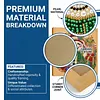 (25x25cm)DIY Pearl Painting Xmas Framed Handmade Pearl Material Art Kit Living Room Decor