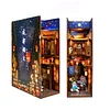 Fireworks Night --- 3D Wooden Puzzle Book Nook DIY Dollhouse with Sensor Light 